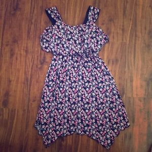 Bright Comfortable Girls Floral Dress